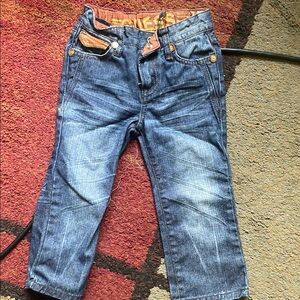 Guess Blue Relaxed Denim Jeans with Distressed Look